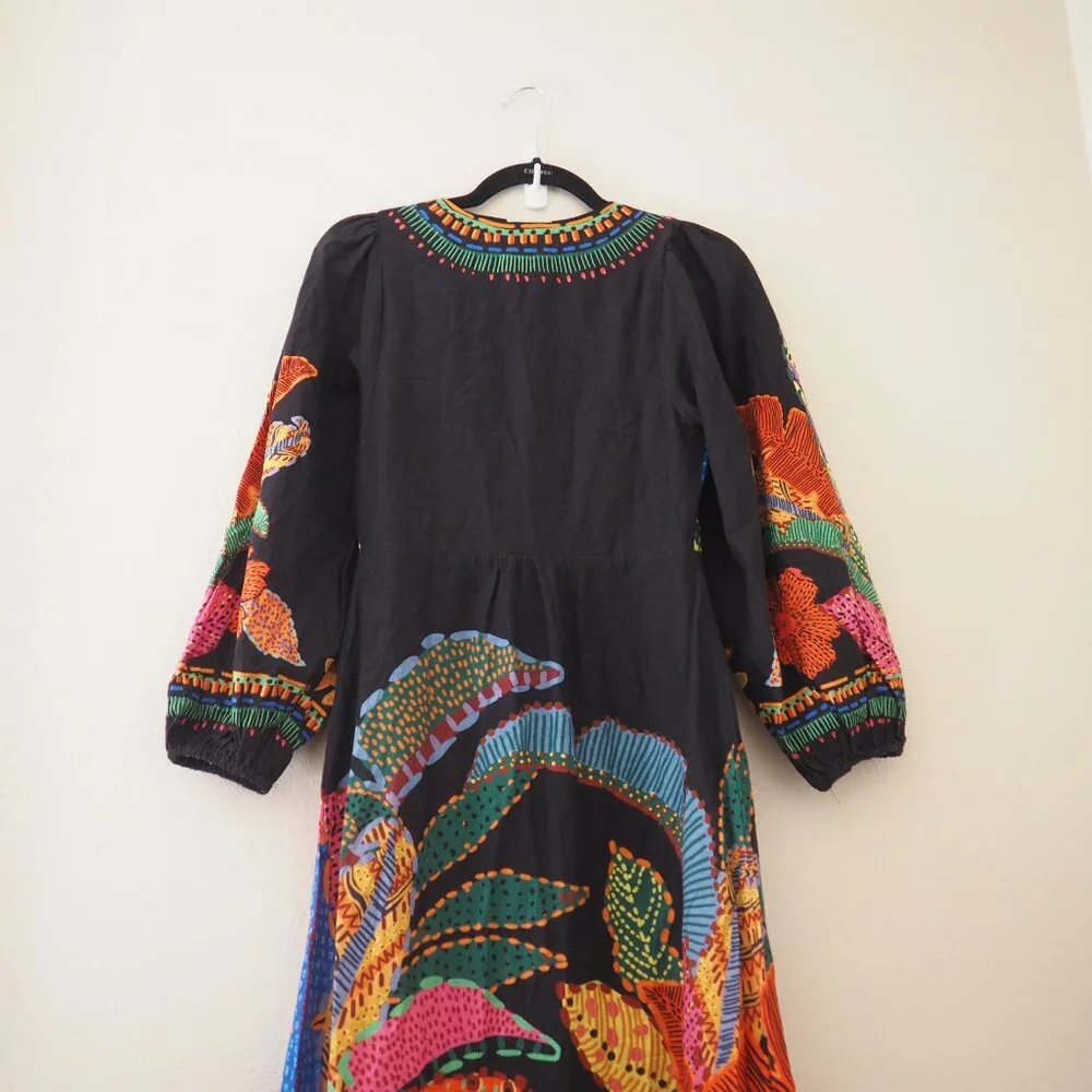 Anthropologie Farm Rio Cool Leopards Dress sz xs - Picture 10 of 12